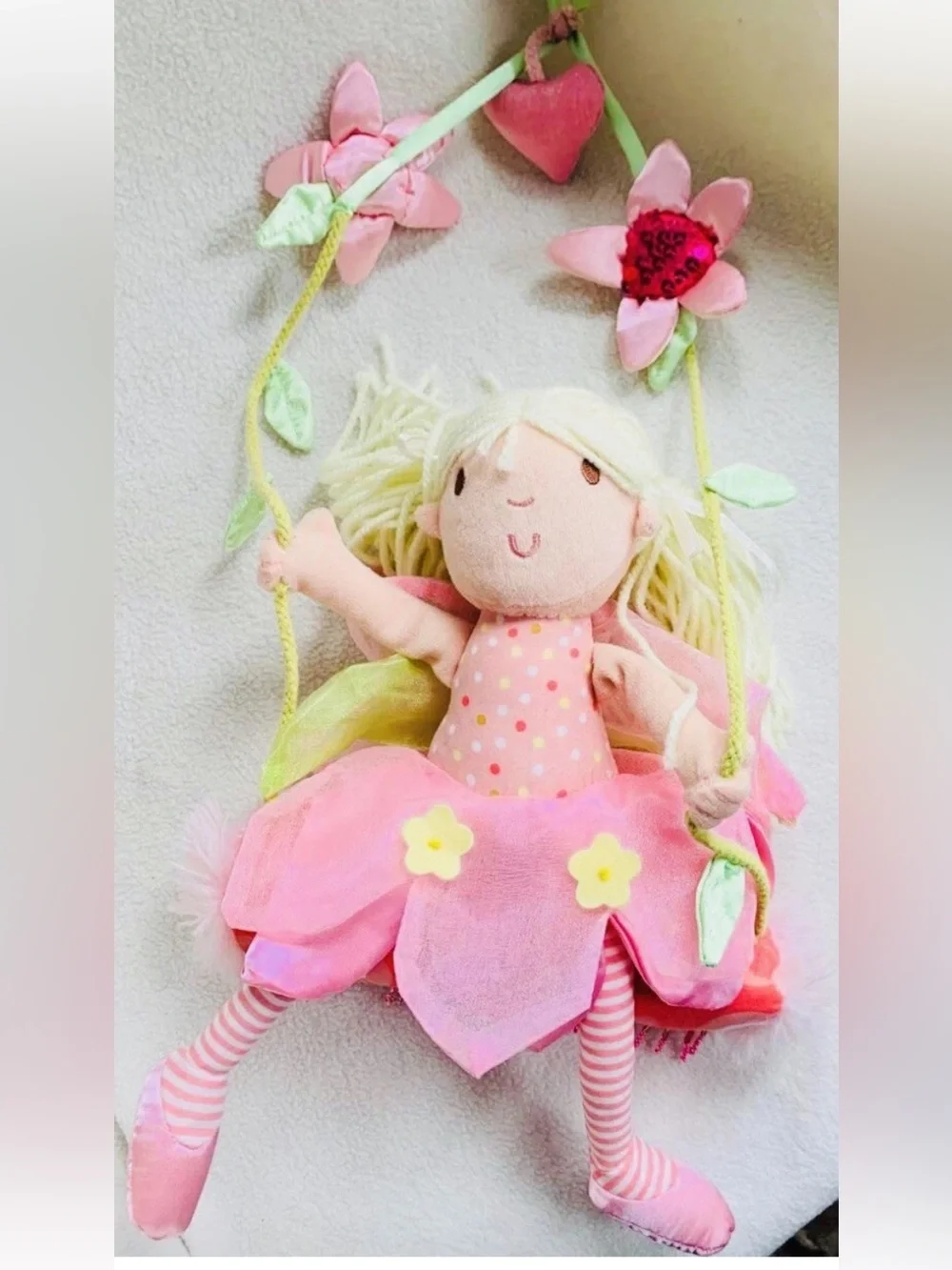 GUND wall to wall fun fairy on a swing Fairycore Fantasy Fairytales